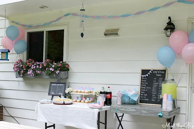 Easy DIY gender reveal party decorations