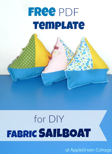 free pdf printable template fabric sailboat toy applegreen cottage