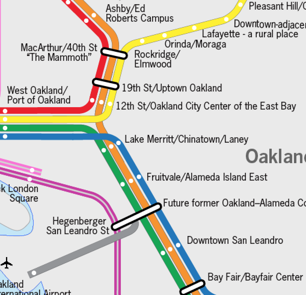 A new map for BART with better names