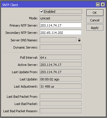 Cara Mengatur Waktu dan Tanggal Pada Router Mikrotik Cara Mengatur Waktu dan Tanggal Pada Router Mikrotik