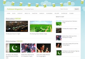 Pakistani Mag Blogger Template