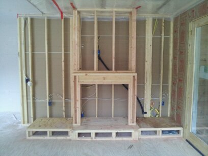 Built In Fireplace Entertainment Center Retro Tech Construction Llc Built In Fireplace Entertainment Center