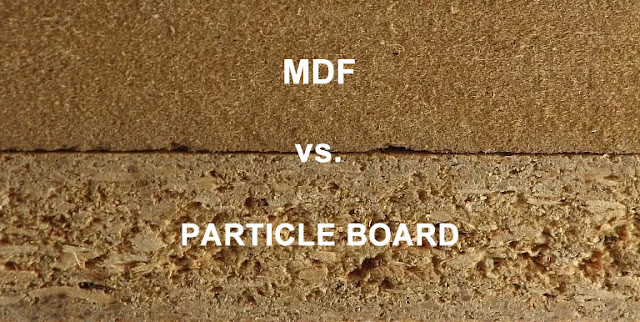 MDF dibandingkan Partikel board partikel board
