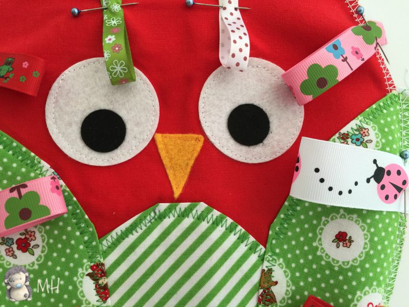 Búho de etiquetas ojos