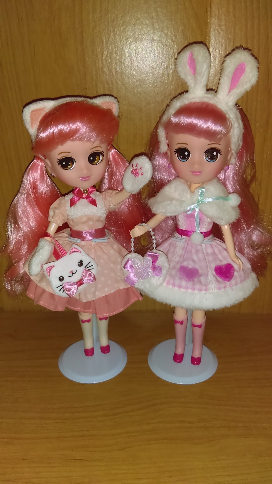 Jenny and Friends Doll Collection Korean Cherry Dolls Cute Pink Cat Jury & Cutie Rabbit Cherry