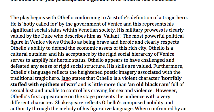 Othello final essay image