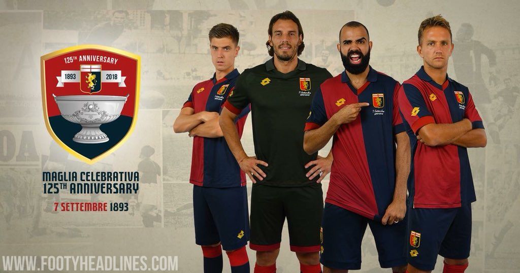 Genoa CFC 2018/19 Lotto Home Kit - FOOTBALL FASHION