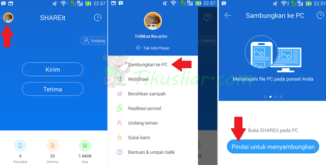 Cara Mengirim File Dari Android Ke PC Dengan SHAREit dan Dari PC ke Android