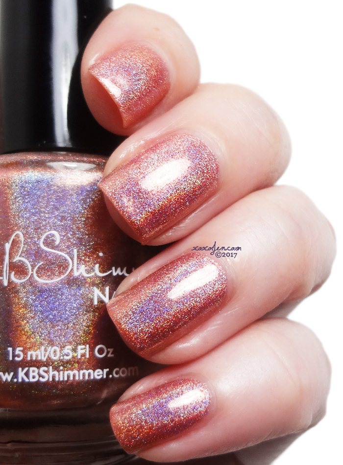 xoxoJen's swatch of KBShimmer Stop and Smell the Rose