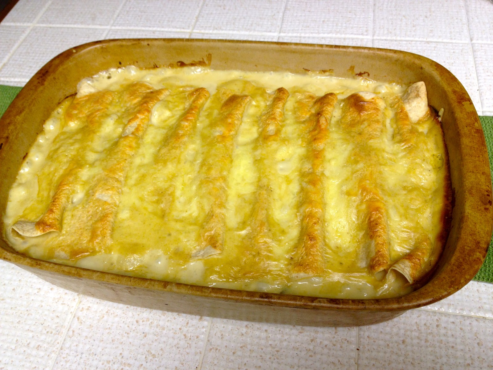 Turkey Enchiladas with Homemade White Sauce