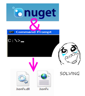 NuGET download  JsonFx package using CMD - tutorial screenshot 1