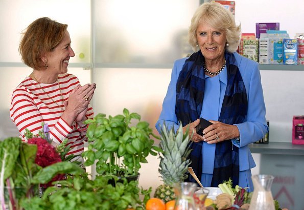 Camilla, Duchess of Cornwall visited Maggie's Centre at Gartnavel Hospital, who has been affected by cancer.