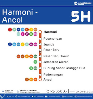 peta rute transjakarta harmoni ancol