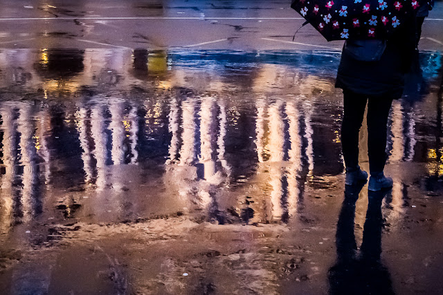 Fotografiando bajo la lluvia con charcos