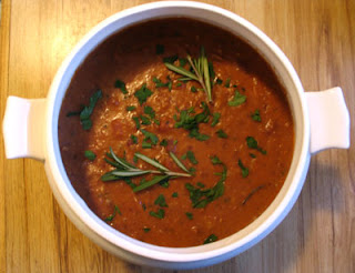 Tuscan Bean and Pasta Soup with Rosemary