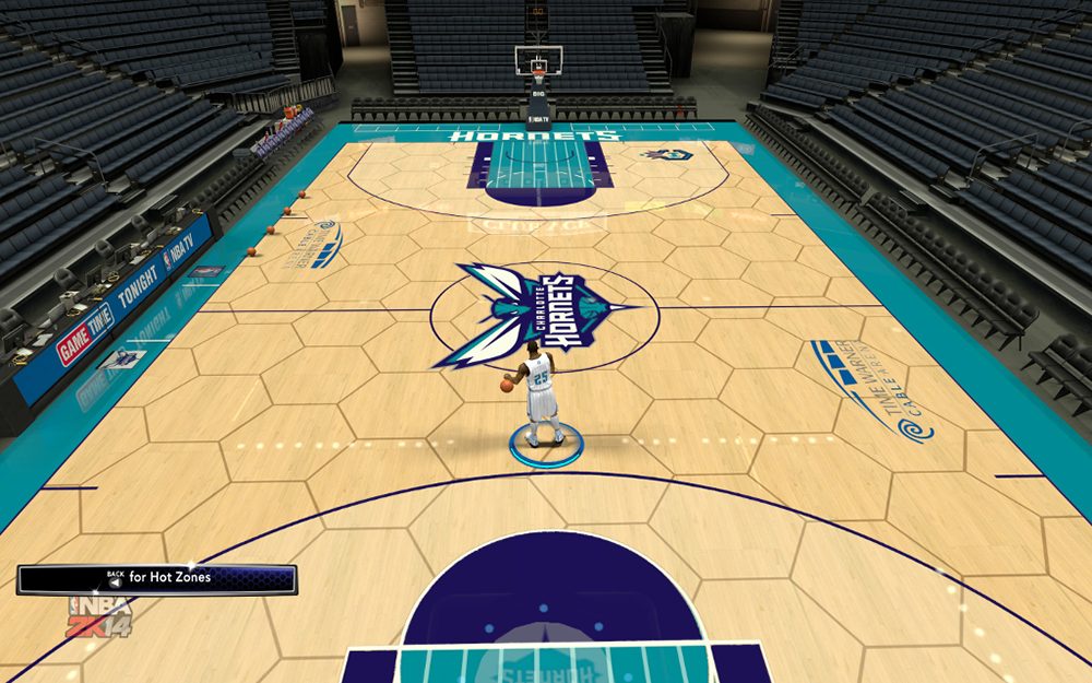 NBA 2K14 Charlotte Hornets Court Mod