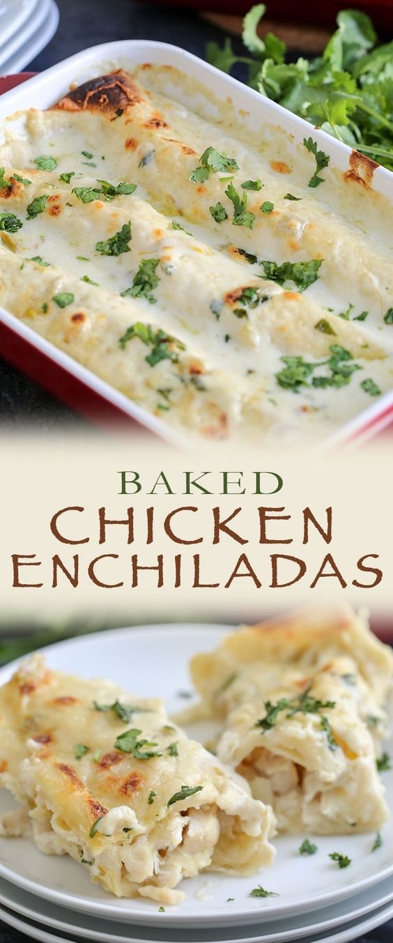 Creamy Chicken Enchiladas