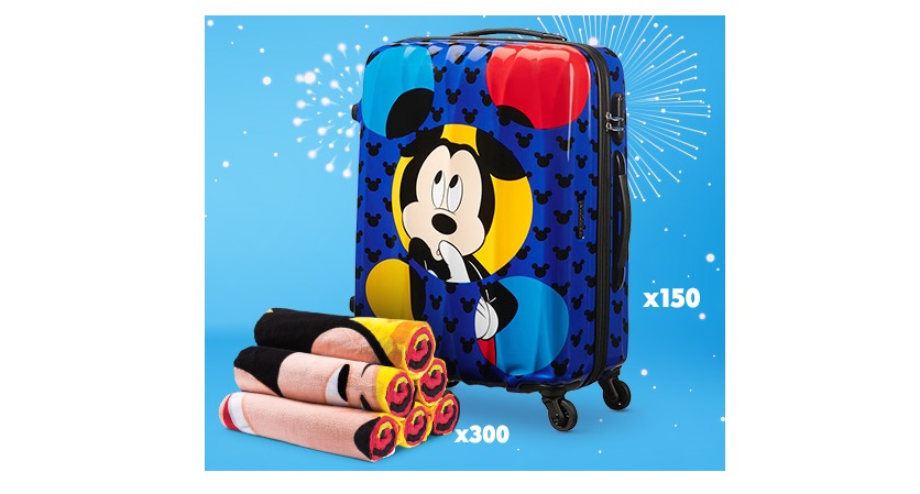 Wygraj walizkę Samsonite z wizerunkiem Myszki Miki Konkurs