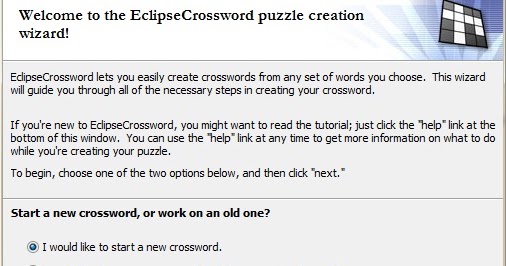 Cara Membuat TTS Dengan Menggunakan Eclipse Crossword