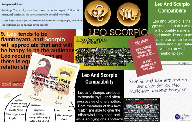 are Leo and Scorpio
