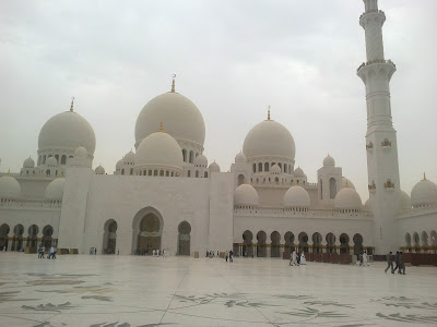Standing Inside Shaikh Zayed Bin Sultan Al Nahyan Mosque