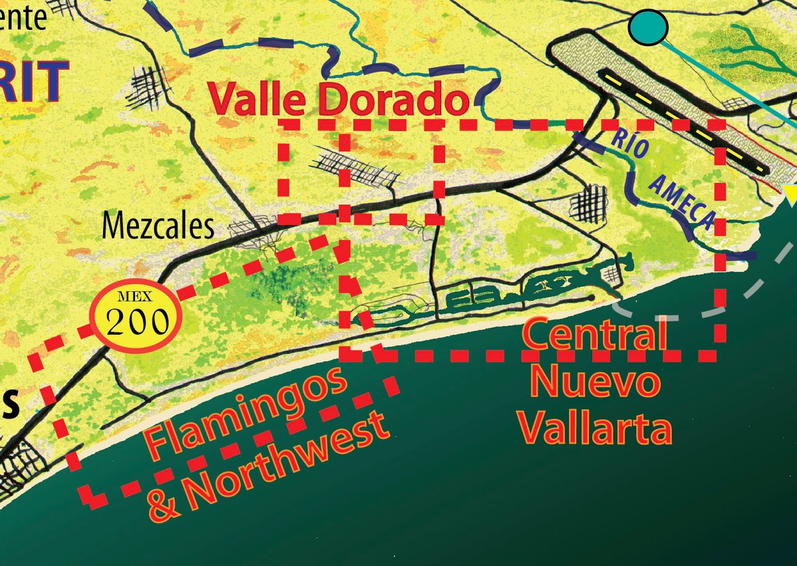 Mapa Jeff Cartography Nuevo Vallarta Panoramic Map