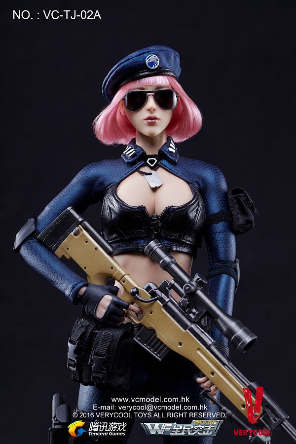 Very Cool Action Figures Female SS Officer Neck Tie w// Badge 1//6 Scale