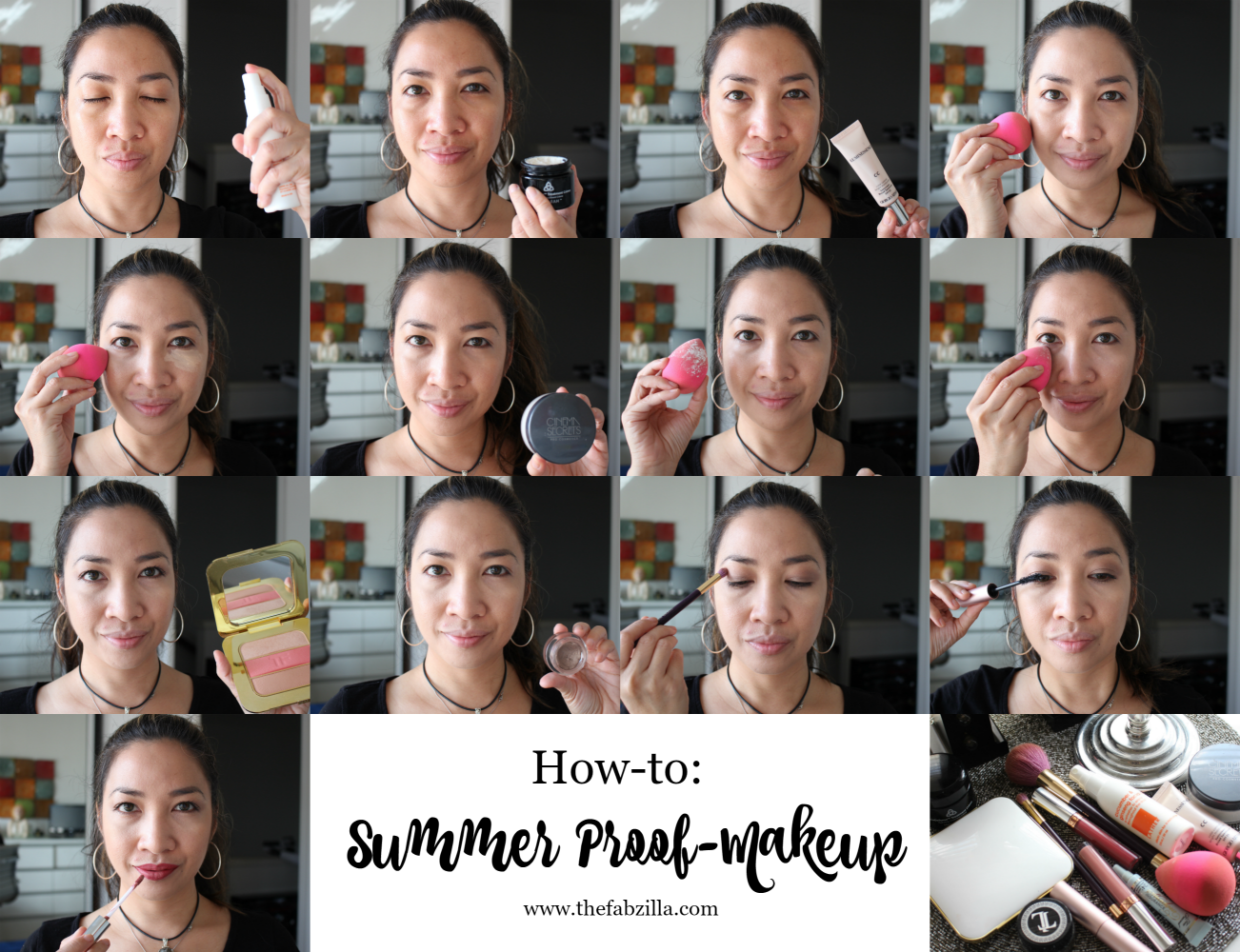 summer-proof makeup, summer makeup tips, summer makeup tutorial 