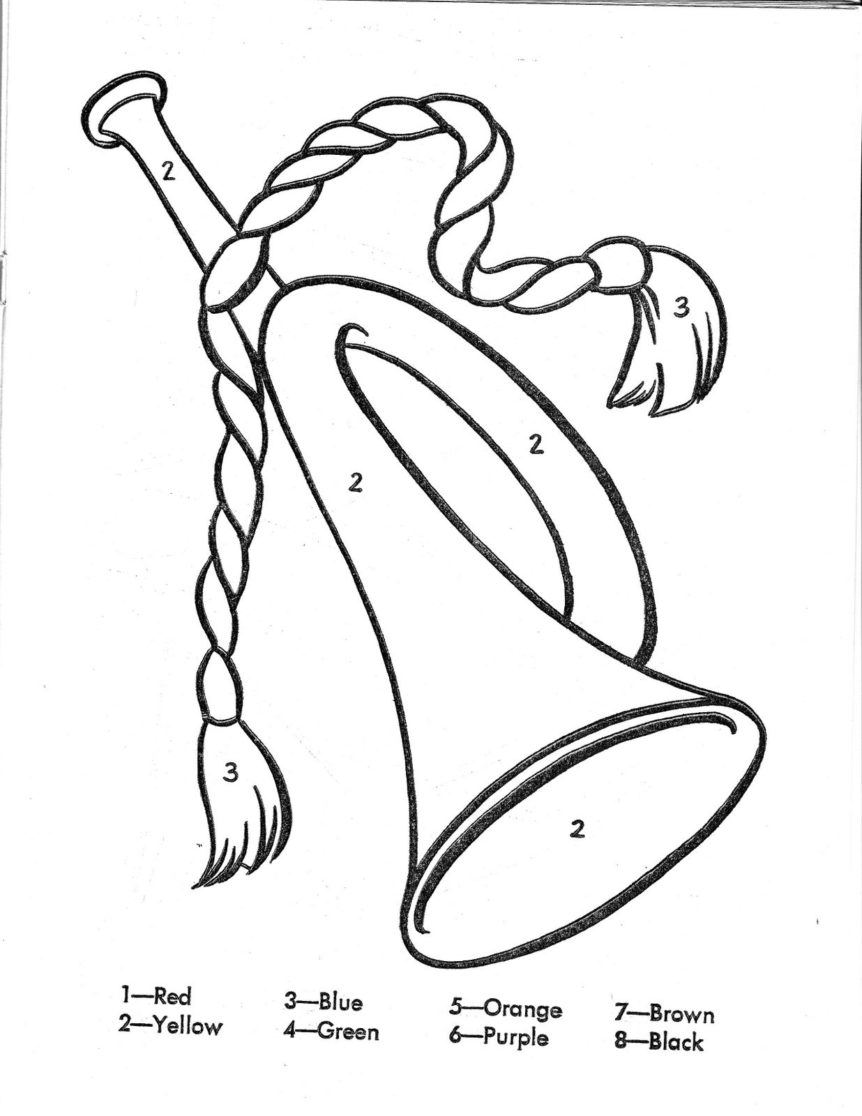 Atividades em inglês para crianças colorir de acordo com a legenda