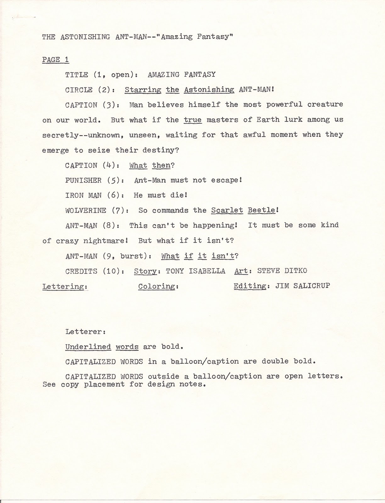 Tony Isabella's Bloggy Thing: ANT-MAN'S AMAZING FANTASY part two