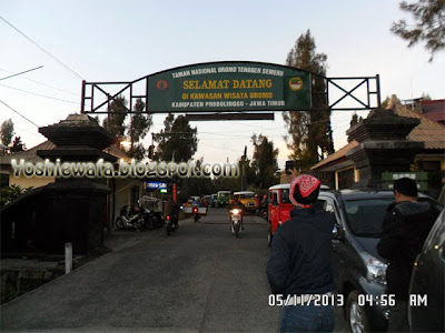 Selamat datang di kawasan wisata Bromo Selamat datang di kawasan wisata Bromo