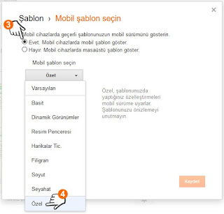 Blogger Siteyi Mobil Görünüm Nasıl Yaparım-2