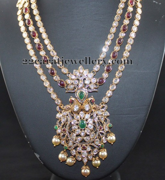 Triple Layer Long Pachi Chain - Jewellery Designs