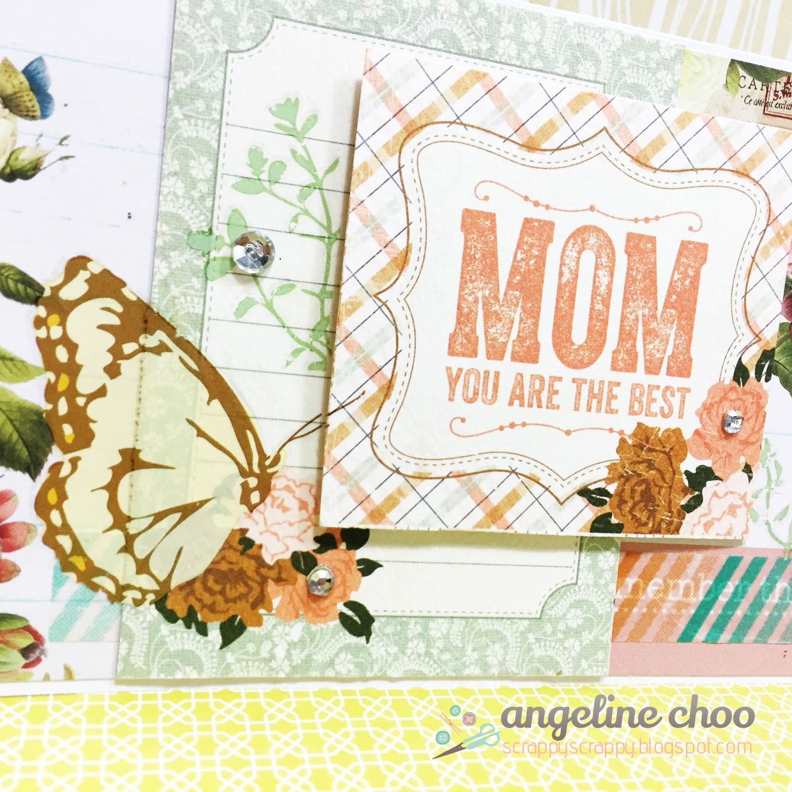 ScrappyScrappy: Mom you are the best #scrappyscrappy #mothersday #scrapncrop #card