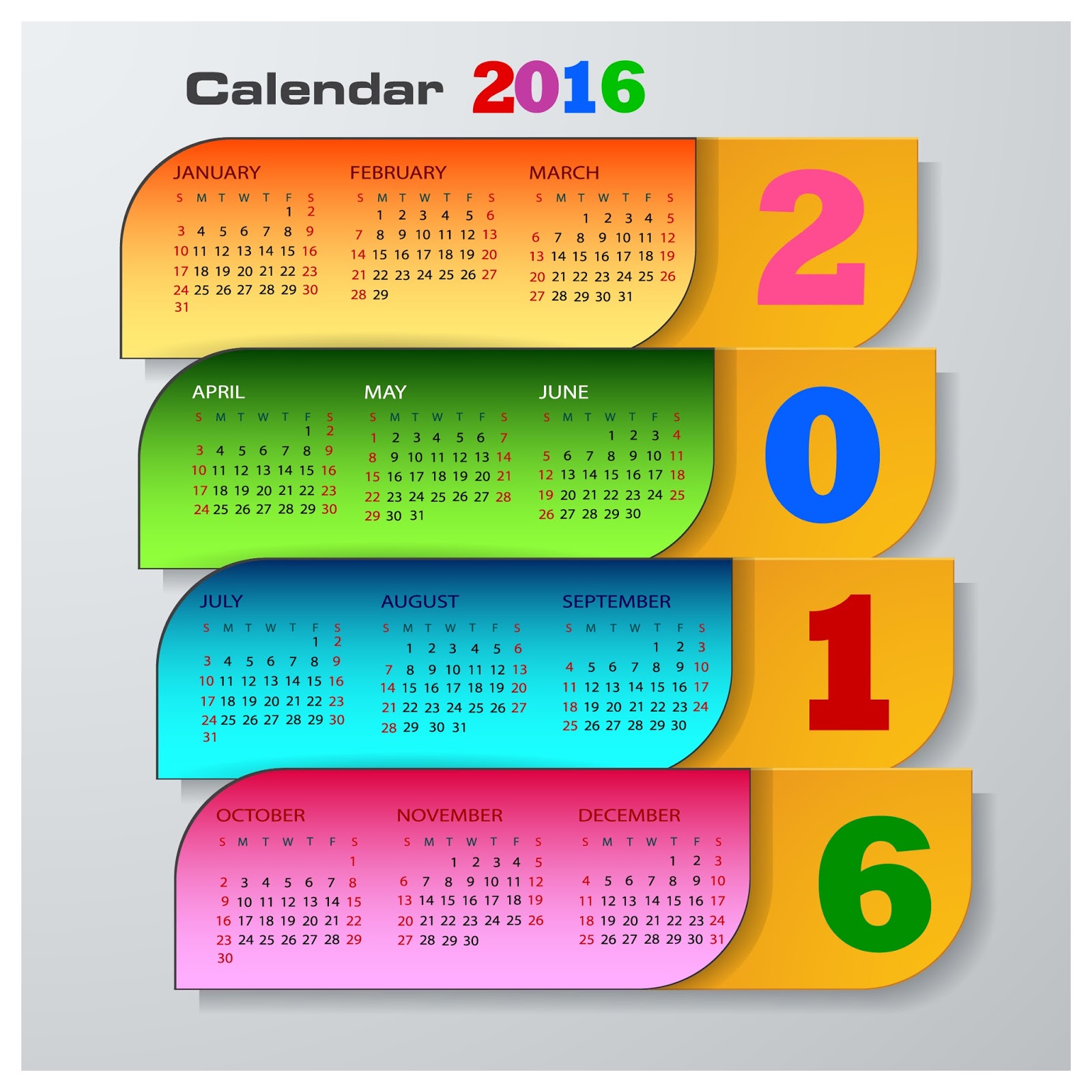 calendar 2016 design a calendar for 2016 calendar 2016 printable the 2016 calendar year the calendar for 2016 the 2016 calendar year non monthly calendar 2016 4 month