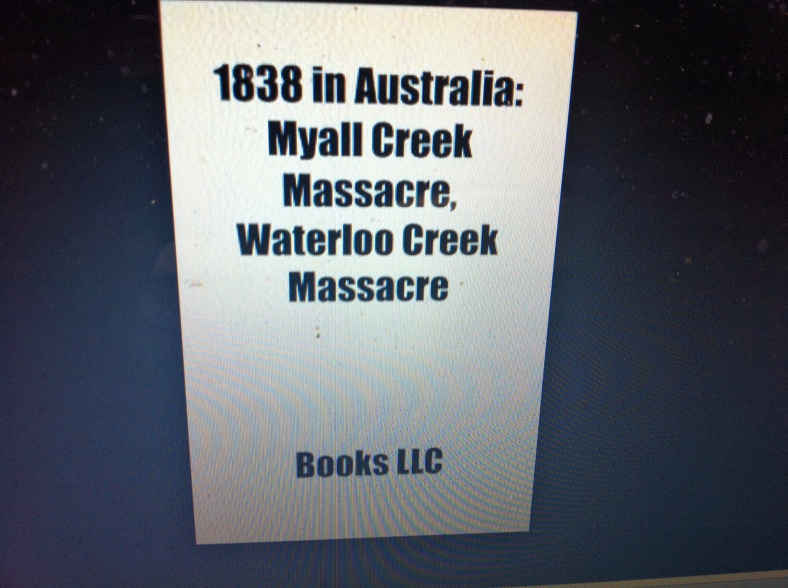 THE BLACK SOCIAL HISTORY:: BLACK SOCIAL HISTORY : THE WATERLOO CREEK