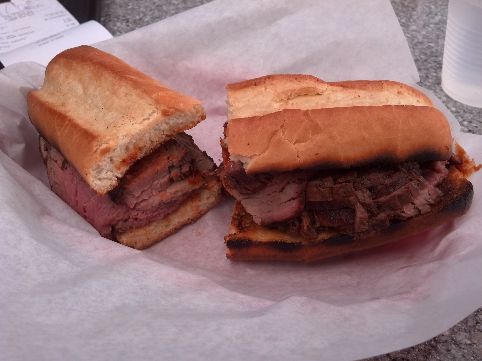 Corrie Food TriTip Sandwich at Dog House Grill Fresno, CA