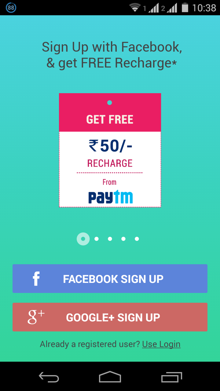 free recharge using android app