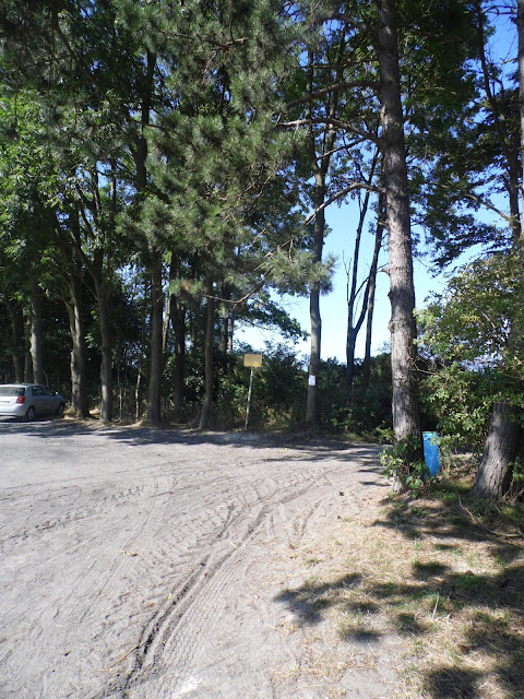 Plaża przy drodze z Sarbinowa Morskiego do latarni w Gąskach - zejście