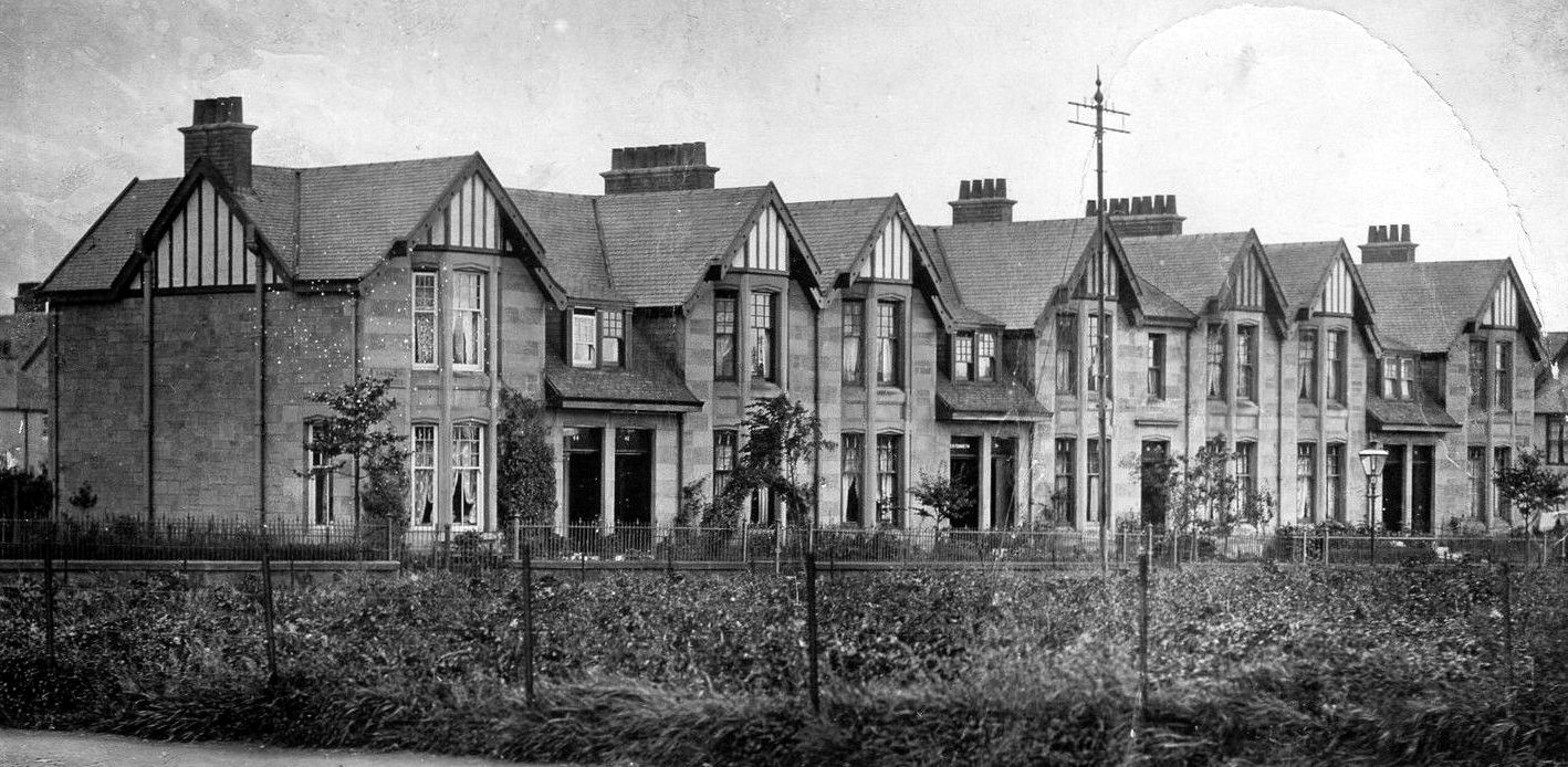 Tour Scotland Photographs Old Photograph Darnley Cottages Scotstoun