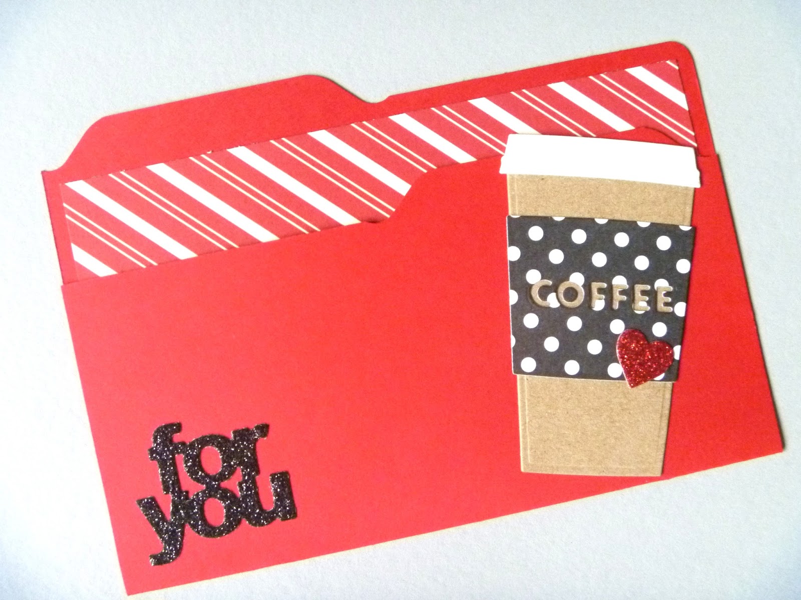 Paper Lily Leaf Coffee Gift Card Holders