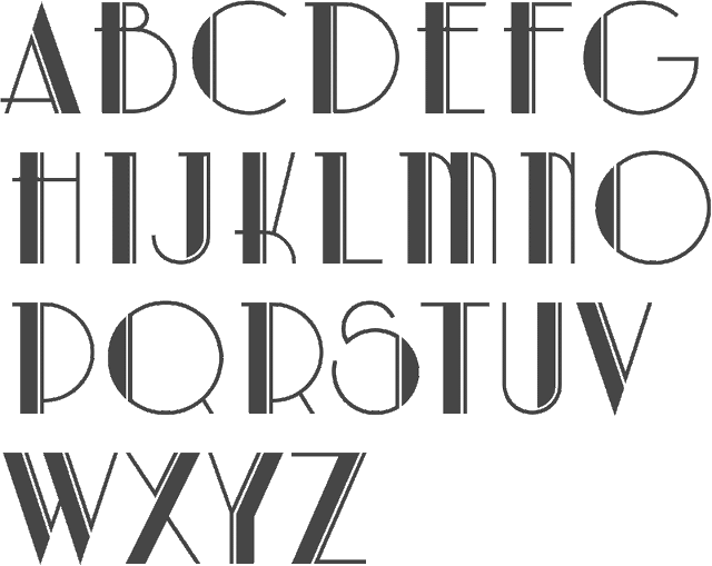 Art Deco Border Art Deco Border Fonts