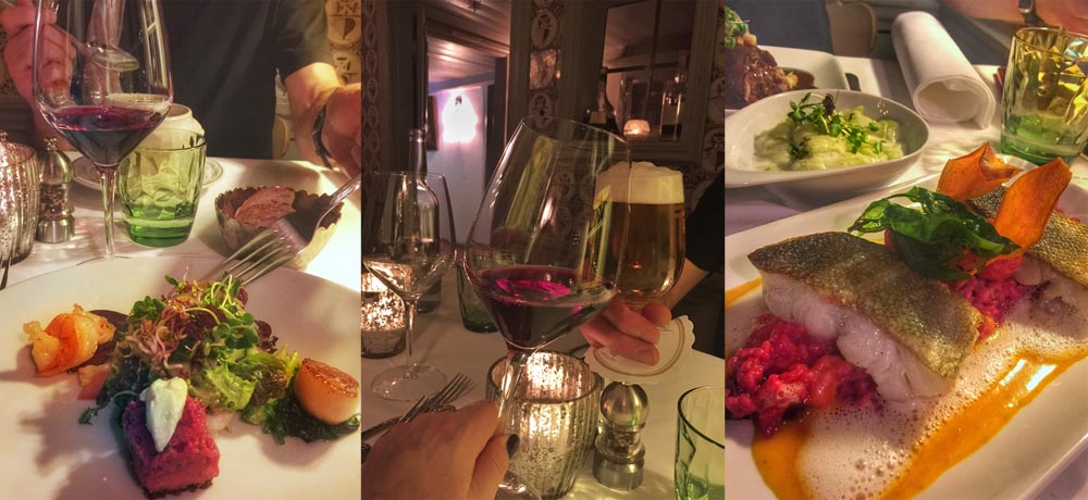 Skrei mit Rote Bete Risotto und Kürbisschaum - Unterwegs auf Sylt Skrei mit Rote Bete Risotto und Kürbisschaum - Unterwegs auf Sylt