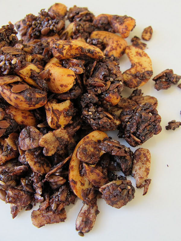 Morsels and Musings chocolate, cashew & honey granola