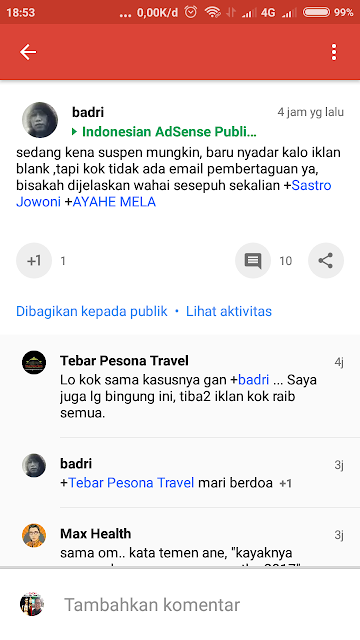 fenomena iklan adsense mendadak hilang iklan adsense hilang