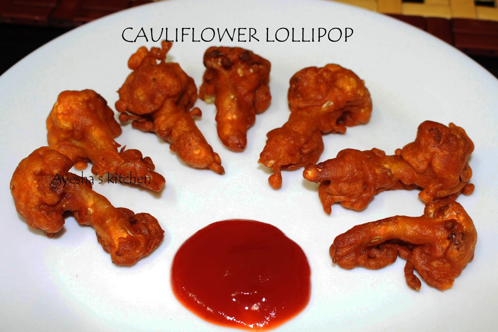 GOBI LOLLIPOP / CAULIFLOWER LOLLIPOP VEGETABLE LOLLIPOP RECIPE