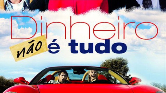 Um homem e uma mulher em super carro de luxo vermelho (Filme Dinheiro não é tudo, completo e dublado)