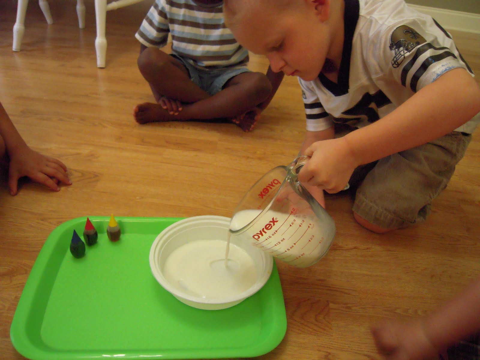 LaLa's Home Daycare Rainbow In A Bowl Science Experiment
