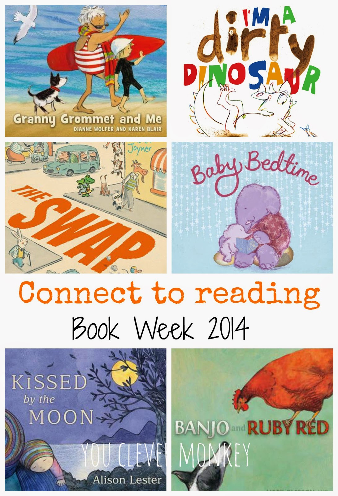 Book Week 2014 - ideas for teaching reading comprehension strategies using this year's early childhood books.  For more, go to http://youclevermonkey.com/