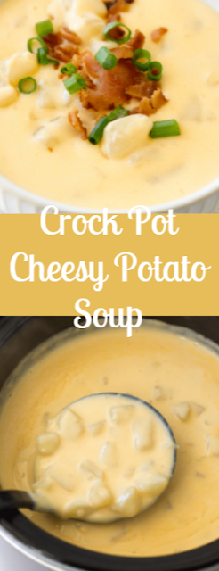 Crock Pot Cheesy Potato Soup - Smells Tasty